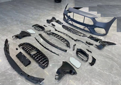 MERCEDES W206 C SERISI İÇİN C63 GÖRÜNÜM ÖN TAMPON &amp; PANJUR